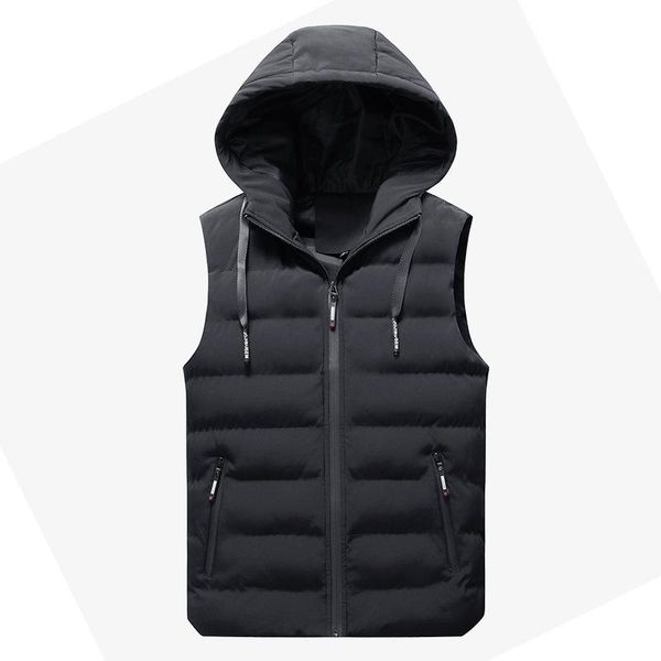 men's vests vest 2021 winter waistcoat for male black hooded sleeveless jacket warm thick coats fshion gilet outdoor work wt7001, Black;white
men's vests vest 2021 winter waistcoat for male black hooded sleeveless jacket warm thick coats fshion gilet outdoor work wt7001, Black;white