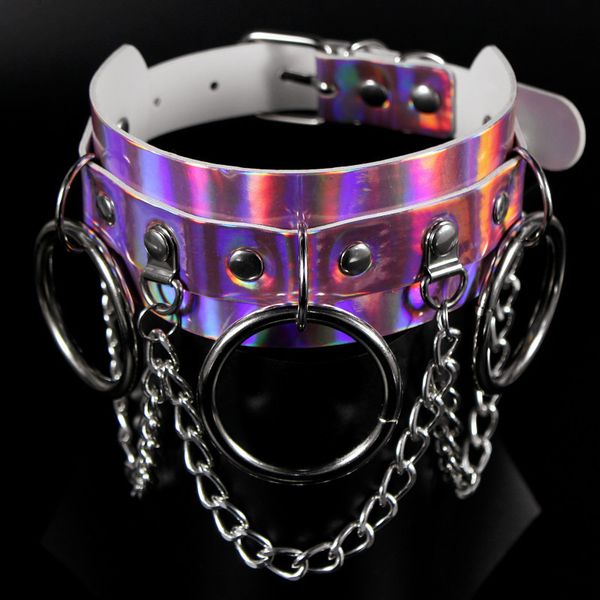 gothic heart round choker chain necklace pendant punk rainbow leather collar women chocker festival costume jewelry, Silver
gothic heart round choker chain necklace pendant punk rainbow leather collar women chocker festival costume jewelry, Silver