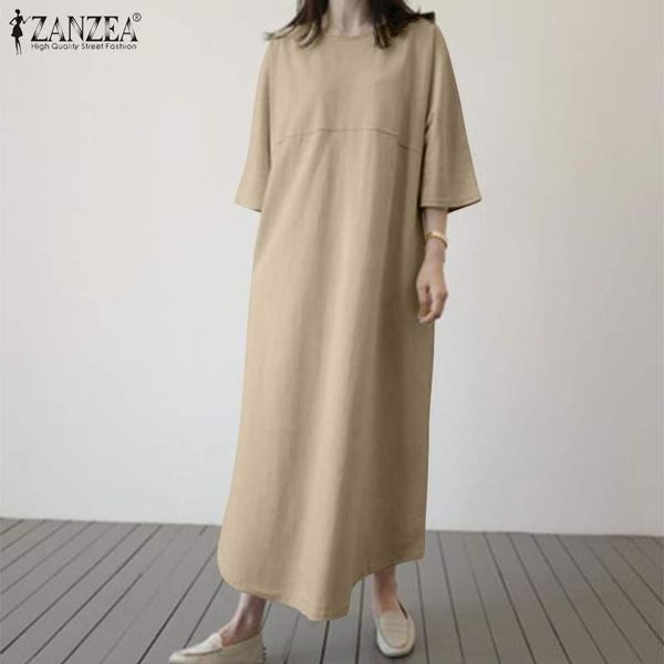casual dresses zanzea women's 2021 summer long maxi vestidos female cotton sundress solid robe femme plus size 5xl holiday, Black;gray
casual dresses zanzea women's 2021 summer long maxi vestidos female cotton sundress solid robe femme plus size 5xl holiday, Black;gray