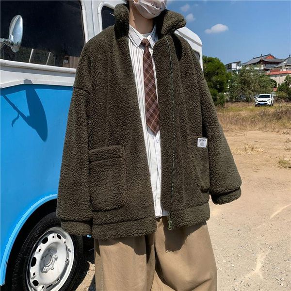 2020 autumn and winter new youth popular loose solid color harajuku style lamb wool coat fashionable casual polar fleece top, Black
2020 autumn and winter new youth popular loose solid color harajuku style lamb wool coat fashionable casual polar fleece top, Black