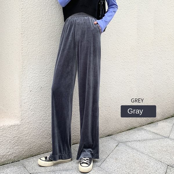 2021 new trousers of gold velvet spring and autumn fashion elegant woman waist high casual drop mop sense pants 7v6g, Black;white
2021 new trousers of gold velvet spring and autumn fashion elegant woman waist high casual drop mop sense pants 7v6g, Black;white
