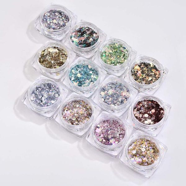 nail glitter mix decoration color diy chunky powder accessories art sequins design, Silver;gold
nail glitter mix decoration color diy chunky powder accessories art sequins design, Silver;gold