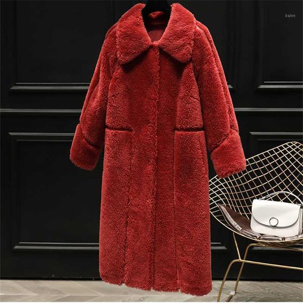 granule imitation sheep shearing coat female long section composite fur one fur loose long-sleeved jacket 2020 warm new wave1, Black
granule imitation sheep shearing coat female long section composite fur one fur loose long-sleeved jacket 2020 warm new wave1, Black