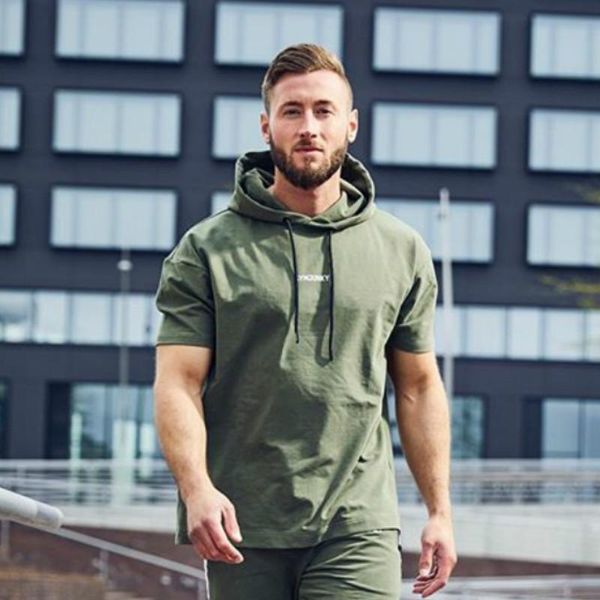 men's hoodies autumn clothes fitness hoody men half-sleeve pullover vest running sweat training sportswear sw347, Black
men's hoodies autumn clothes fitness hoody men half-sleeve pullover vest running sweat training sportswear sw347, Black