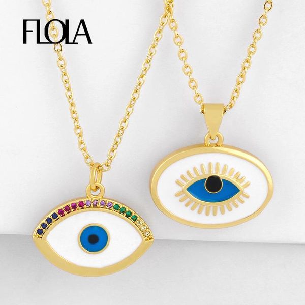 flola crystal blue evil eye necklaces for women gold filled enamel necklaces pendant turkish eye women jewelry olho grego nkeq391, Silver
flola crystal blue evil eye necklaces for women gold filled enamel necklaces pendant turkish eye women jewelry olho grego nkeq391, Silver