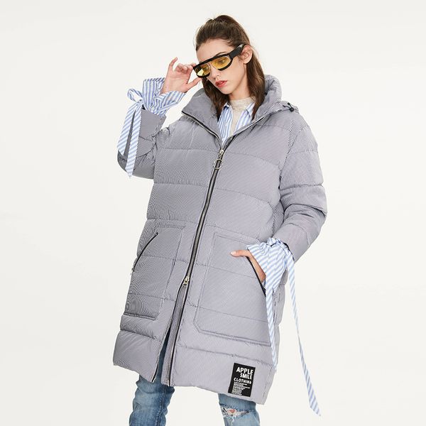 in the winter of 2020, the new striped college style long thick down jacket women's casual korean women's clothing, Black
in the winter of 2020, the new striped college style long thick down jacket women's casual korean women's clothing, Black