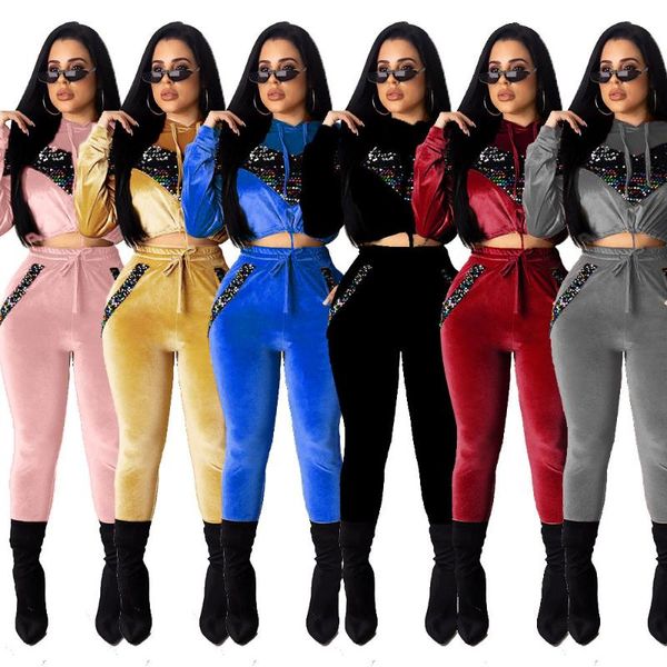 fnoce 2020 winter women's sets tracksuits fashion casual sequined heart print hooded short tight stretch pants 2-pc suits, Gray
fnoce 2020 winter women's sets tracksuits fashion casual sequined heart print hooded short tight stretch pants 2-pc suits, Gray