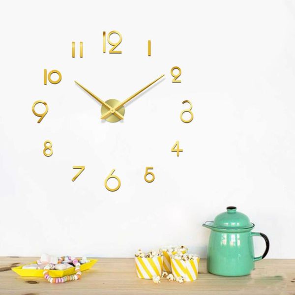 wall clocks oversized clock creative acrylic diy home decor golden for living room ornament without battery
wall clocks oversized clock creative acrylic diy home decor golden for living room ornament without battery
