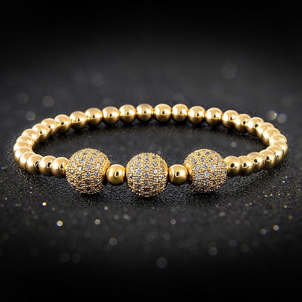 FYSARA Cubic Zirconia Crystals Round Metal Beaded Bracelet & Bangle Women Men Gold Bracelets Trendy Fashion Jewelry Accessories, Black
FYSARA Cubic Zirconia Crystals Round Metal Beaded Bracelet & Bangle Women Men Gold Bracelets Trendy Fashion Jewelry Accessories, Black