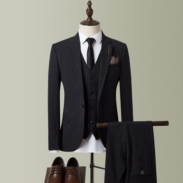 man four stripes suit young han edition cultivate morality groomsman groom wedding dress suit the wind of england, White;black
man four stripes suit young han edition cultivate morality groomsman groom wedding dress suit the wind of england, White;black