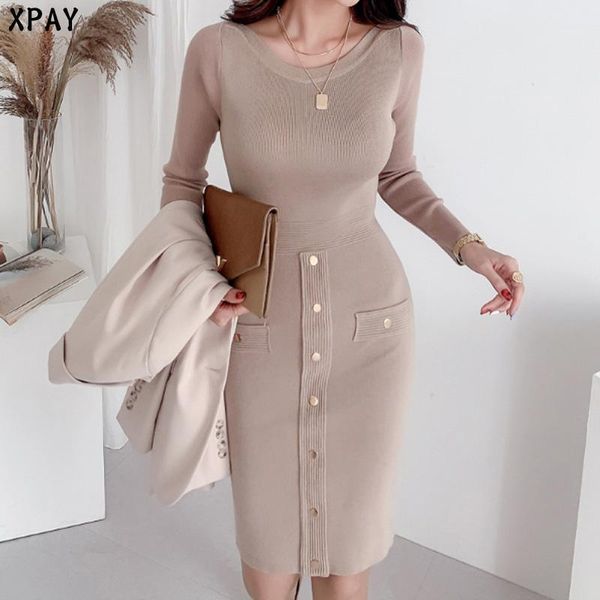 one-piece buttons sweater dress women autumn new high elastic knitted dress 2020 winter pullover office woman slim mini dresses1, Black;gray
one-piece buttons sweater dress women autumn new high elastic knitted dress 2020 winter pullover office woman slim mini dresses1, Black;gray