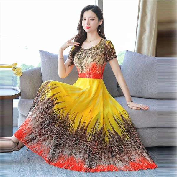 summer dress women floral print long dress slim elegant boho vacation tropical beach vintage korean runway dresses j30, Black;gray
summer dress women floral print long dress slim elegant boho vacation tropical beach vintage korean runway dresses j30, Black;gray