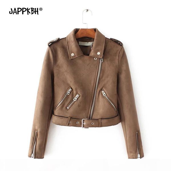 faux suede pu leather jacket women 2020 autumn winter zipper motorcycle short coat female casual long sleeve vintage clothing, Black;brown
faux suede pu leather jacket women 2020 autumn winter zipper motorcycle short coat female casual long sleeve vintage clothing, Black;brown