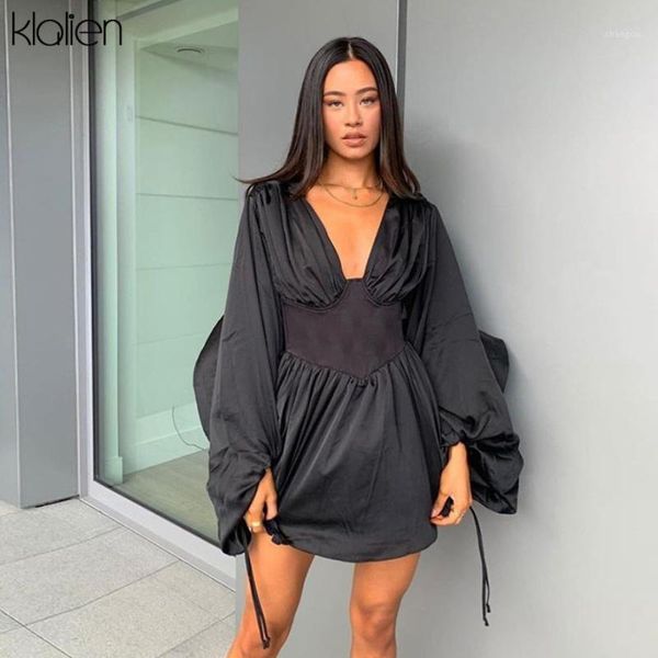 klalien autumn fashion low chest black women mini dress 2020 elegant office lady party vacation beach female dress new1, Black;gray
klalien autumn fashion low chest black women mini dress 2020 elegant office lady party vacation beach female dress new1, Black;gray
