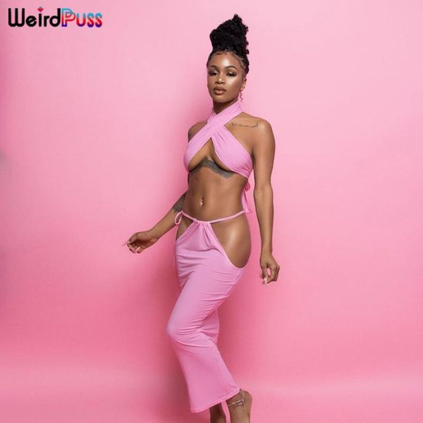 weird puss 2021 summer fashion two piece outfits halter +hollow outfits midi skirt matching set party clubwear, Gray
weird puss 2021 summer fashion two piece outfits halter +hollow outfits midi skirt matching set party clubwear, Gray
