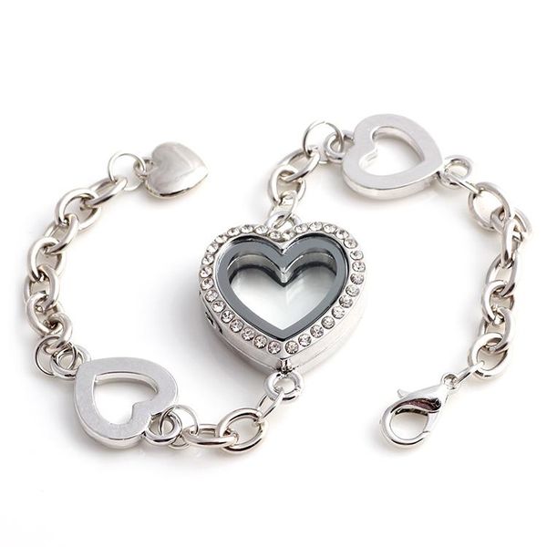 charm bracelets 5pcs selling crytsal heart floating lockets bracelet alloy wedding women bangle jewellery, Golden;silver
charm bracelets 5pcs selling crytsal heart floating lockets bracelet alloy wedding women bangle jewellery, Golden;silver