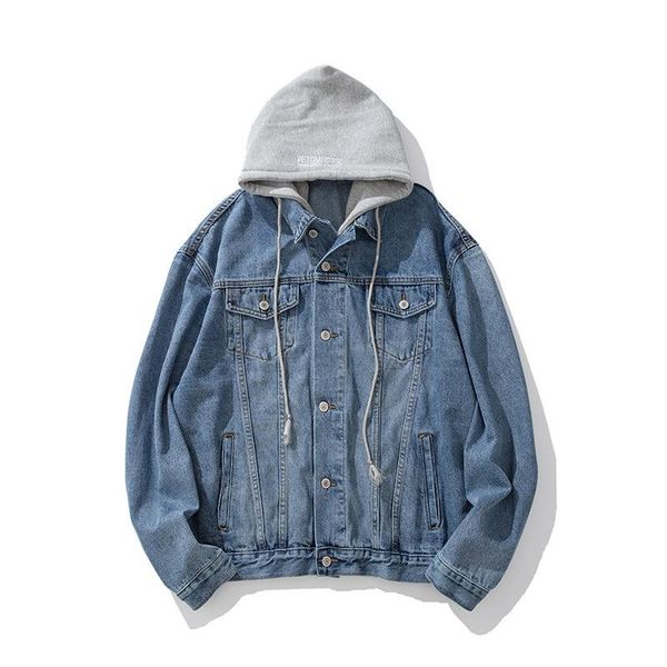 men's jackets 2021 autumn winter fashion street denim jacket hooded korean trendy casual loose teenagers cowboy, Black;brown
men's jackets 2021 autumn winter fashion street denim jacket hooded korean trendy casual loose teenagers cowboy, Black;brown