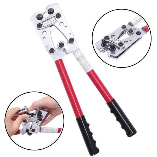 wire terminal crimping tool 6-50mm² cable lug crimper cu/al terminal plier red 
wire terminal crimping tool 6-50mm² cable lug crimper cu/al terminal plier red
