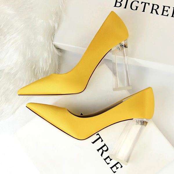 large size 34-43 woman pumps transparent pu heel wedding shoes women's concise silk shallow high heels female office shoes, Black
large size 34-43 woman pumps transparent pu heel wedding shoes women's concise silk shallow high heels female office shoes, Black