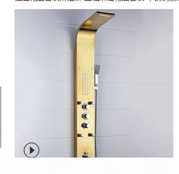 2020 new styles constant temperature shower set golden shower screen five stage shower suit stainless steel button
2020 new styles constant temperature shower set golden shower screen five stage shower suit stainless steel button