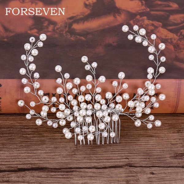 pearl hair comb for women elegant wedding hair combs for bride pearls headpiece jewelry women's accessories headbands tiara, Golden;silver
pearl hair comb for women elegant wedding hair combs for bride pearls headpiece jewelry women's accessories headbands tiara, Golden;silver
