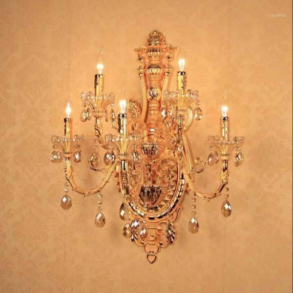 large 5-light vintage gold wall lamp sconce l wall fixture home lighting dining room lamp european crystal candle light1
large 5-light vintage gold wall lamp sconce l wall fixture home lighting dining room lamp european crystal candle light1