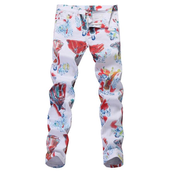 2021 new original men's male fashion camouflage jeans small straight stretch printing pants multi-color casual trousers f9oa, Blue
2021 new original men's male fashion camouflage jeans small straight stretch printing pants multi-color casual trousers f9oa, Blue
