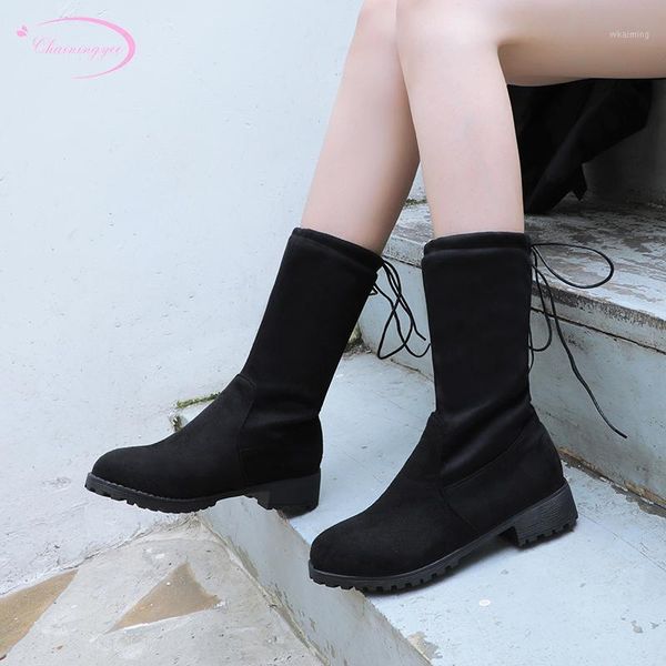 boots casual style riding round toe flock mid-calf woman fashion lace-up black red green low with thick women's shoes1
boots casual style riding round toe flock mid-calf woman fashion lace-up black red green low with thick women's shoes1