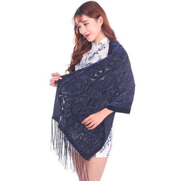 2020 new glitter shawl women queen crown print velvet silk scarf for wedding festival poncho gift, Blue;gray
2020 new glitter shawl women queen crown print velvet silk scarf for wedding festival poncho gift, Blue;gray