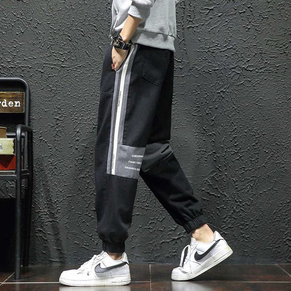 2021 spring trend men's color matching large casual pants youth fashion brand handsome sports capris, Black
2021 spring trend men's color matching large casual pants youth fashion brand handsome sports capris, Black