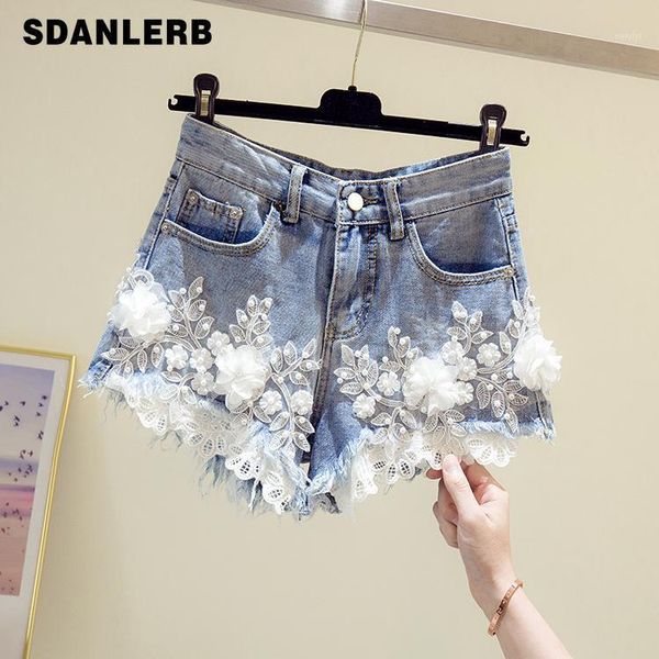 women's jeans flower shorts for women summer hole slimming wide leg pants high waist denim students streetwear1, Blue
women's jeans flower shorts for women summer hole slimming wide leg pants high waist denim students streetwear1, Blue