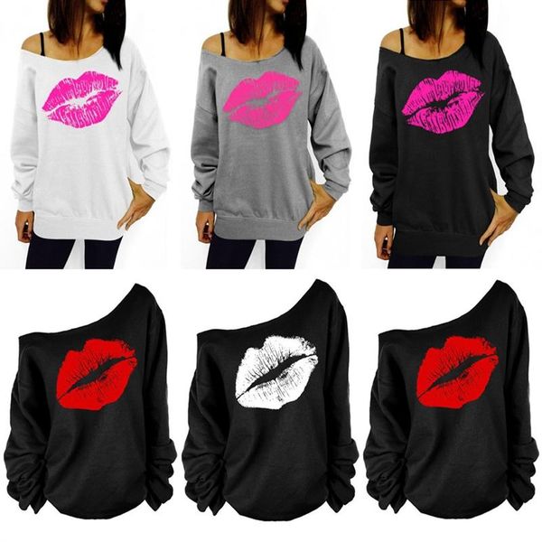plus size 2020 casual female pullovers printed lip sweatshirts fashion off the shoulder women long sleeve sweatshirts, Black
plus size 2020 casual female pullovers printed lip sweatshirts fashion off the shoulder women long sleeve sweatshirts, Black