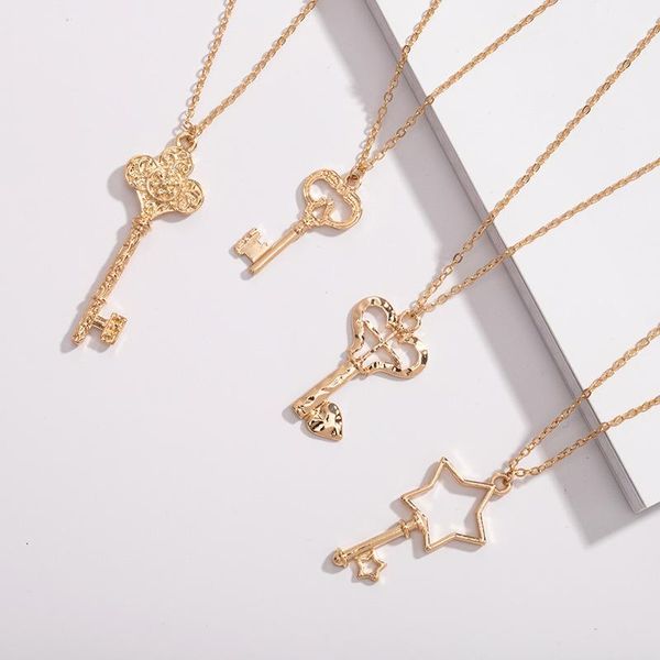 pendant necklaces hf jel punk key for women vintage baroque gold necklace choker long boho jewelry gifts, Silver
pendant necklaces hf jel punk key for women vintage baroque gold necklace choker long boho jewelry gifts, Silver