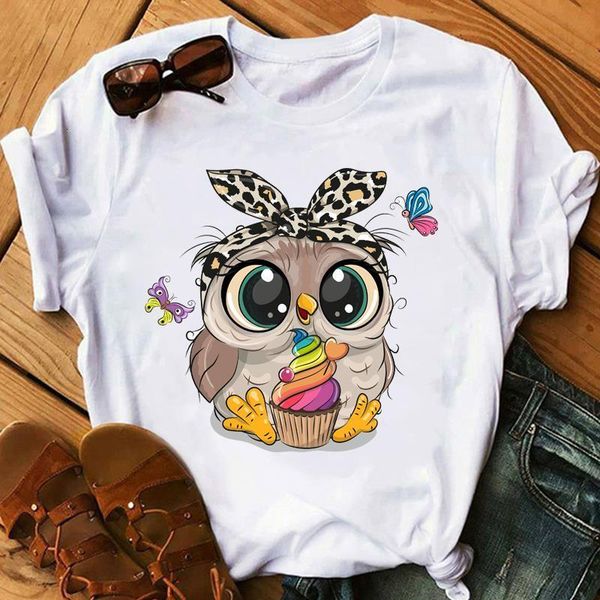 super cute owl print tee shirt women spring and summer fashion short sleeved o-neck t-shirts casual comfy white
super cute owl print tee shirt women spring and summer fashion short sleeved o-neck t-shirts casual comfy white