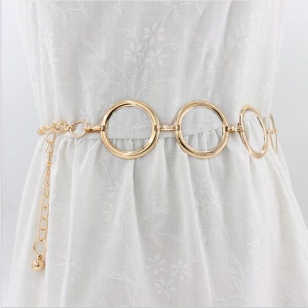 new fashion metal waist chain belt women circle metal string belts for ladies dresses decoration gold plated chain belt, Black;brown
new fashion metal waist chain belt women circle metal string belts for ladies dresses decoration gold plated chain belt, Black;brown