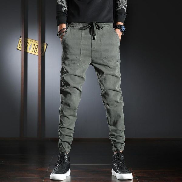newly designer fashion men jeans slack bottom casual cargo pants homme streetwear spliced elastic waist hip hop joggers trousers, Blue
newly designer fashion men jeans slack bottom casual cargo pants homme streetwear spliced elastic waist hip hop joggers trousers, Blue