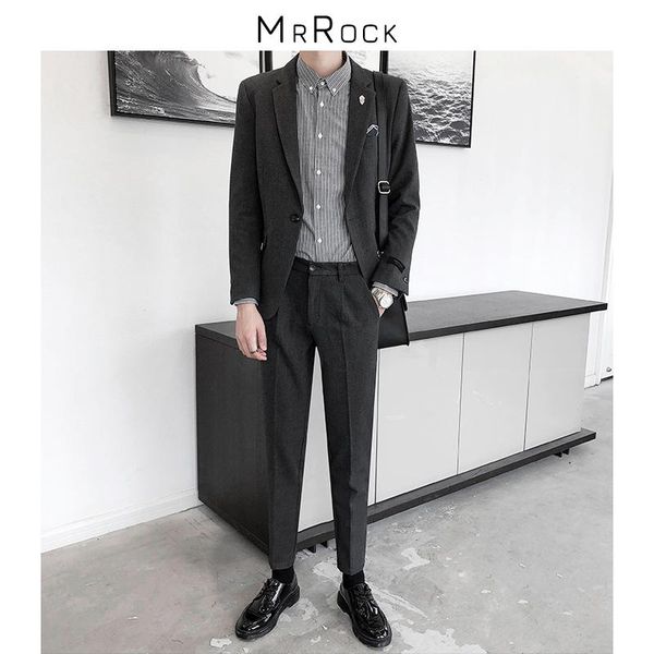 men's suits & blazers casual loose men fashion korean style slim long sleeve formal office cardigan blazer femme clothing db60xf, White;black
men's suits & blazers casual loose men fashion korean style slim long sleeve formal office cardigan blazer femme clothing db60xf, White;black