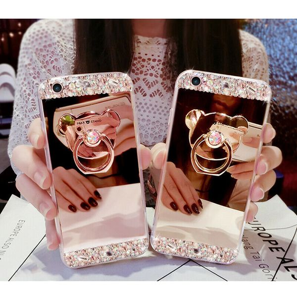 2021 new anti-drop diamond mirror anti-fall phone case for iphone 12 pro max xs xr girls women bling diamond w/ring case cover silicone case
2021 new anti-drop diamond mirror anti-fall phone case for iphone 12 pro max xs xr girls women bling diamond w/ring case cover silicone case
