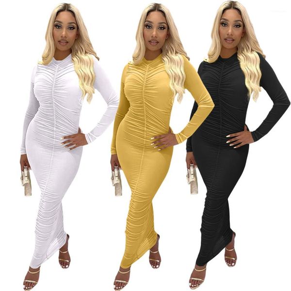 fashion casual female clothing solid color womens designer stacked dress autumn long sleeve slim skinney dresses, Black;gray 
fashion casual female clothing solid color womens designer stacked dress autumn long sleeve slim skinney dresses, Black;gray