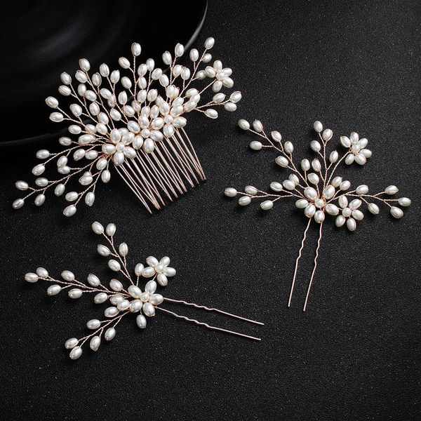 slbridal classic pearls wedding hair comb hair pin set bridal accessories bridesmaids women jewelry, Golden;silver
slbridal classic pearls wedding hair comb hair pin set bridal accessories bridesmaids women jewelry, Golden;silver