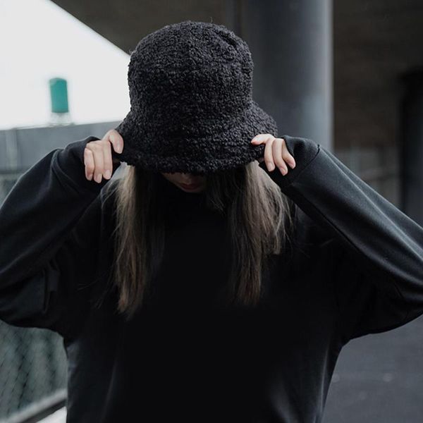 wide brim hats lamb wool fisherman hat plush soft warm casual ladies bucket cap autumn solid color caps winter b2n6, Blue;gray
wide brim hats lamb wool fisherman hat plush soft warm casual ladies bucket cap autumn solid color caps winter b2n6, Blue;gray