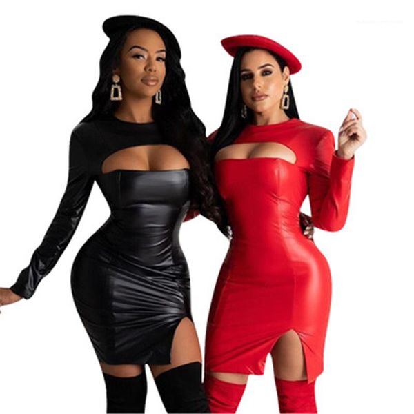 trend long sleeve high waist hollow out short skirt designer female autumn new split casual skinny dress women pu leather dress fashion, Black;gray
trend long sleeve high waist hollow out short skirt designer female autumn new split casual skinny dress women pu leather dress fashion, Black;gray