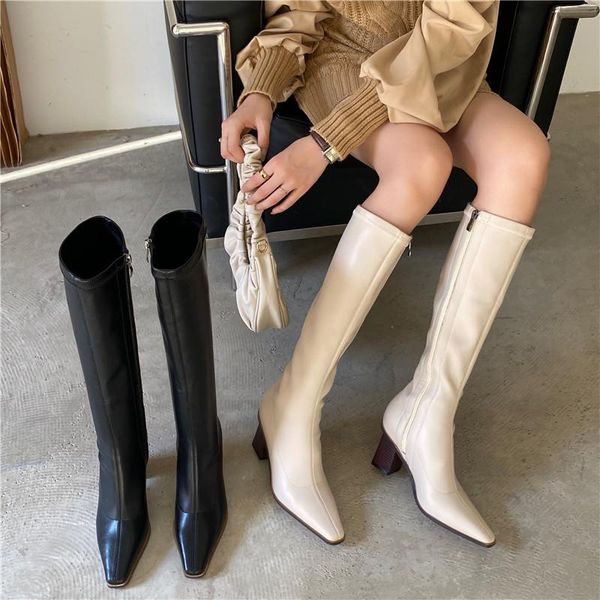 boots round toe women's autumn luxury designer boots-women zipper shoes winter footwear thigh high heels, Black
boots round toe women's autumn luxury designer boots-women zipper shoes winter footwear thigh high heels, Black