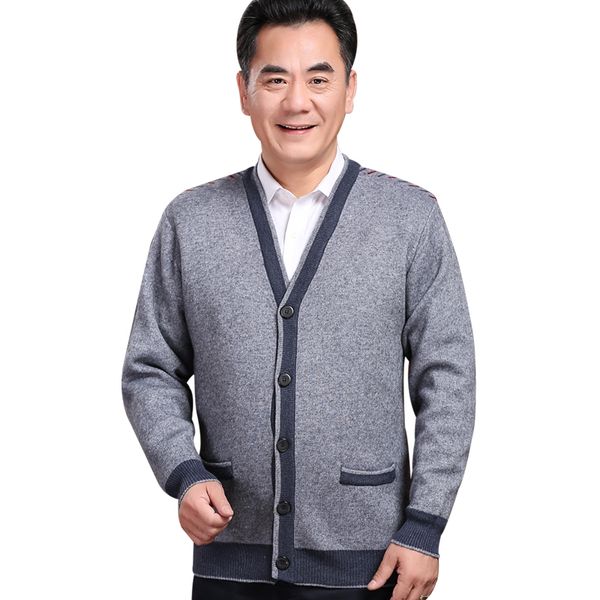 2020 spring fall new winter cardigan old men's clothes grandpa knitted cashmere sweaters, White;black
2020 spring fall new winter cardigan old men's clothes grandpa knitted cashmere sweaters, White;black