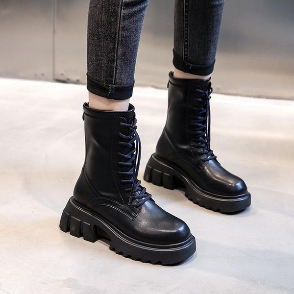 beautoday ankle boots women genuine calf leather cross-tied round toe platform fashion ladies autumn winter handmade, Black
beautoday ankle boots women genuine calf leather cross-tied round toe platform fashion ladies autumn winter handmade, Black