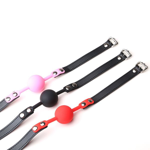 5 colors games mouth gags muzzle silicone ball oral fixation pu leather band bondage restraints toys for woman couples
5 colors games mouth gags muzzle silicone ball oral fixation pu leather band bondage restraints toys for woman couples