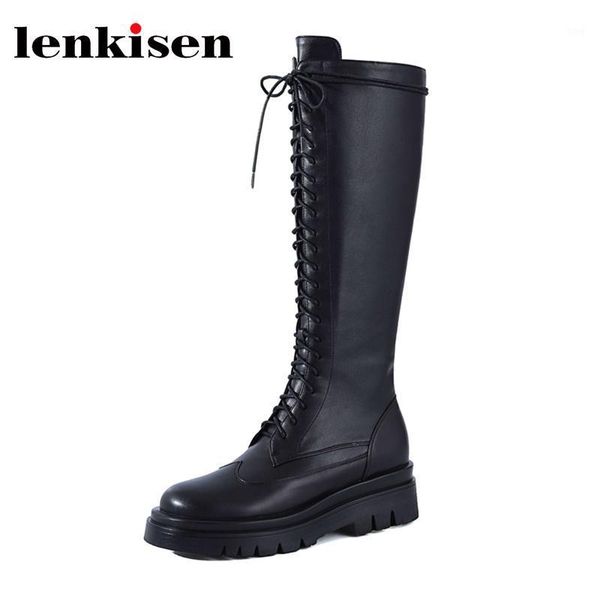 boots lenkisen motorcycle genuine leather round toe high heel winter keep warm young lady daily wear modern knee-high l101, Black
boots lenkisen motorcycle genuine leather round toe high heel winter keep warm young lady daily wear modern knee-high l101, Black