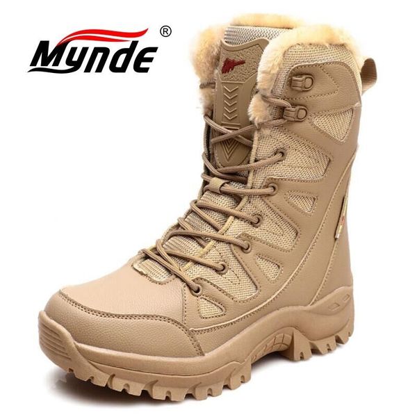 winter men military leather desert waterproof men's plush warm snow outdoor hiking boots 201215, Black
winter men military leather desert waterproof men's plush warm snow outdoor hiking boots 201215, Black