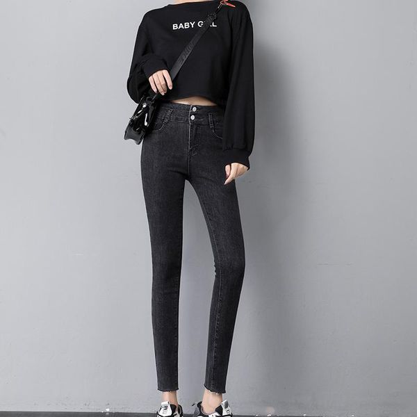 women's jeans thin leggings women high waist straight female jeansy streetwear skinny trousers lady students fall pencil length pants, Blue
women's jeans thin leggings women high waist straight female jeansy streetwear skinny trousers lady students fall pencil length pants, Blue