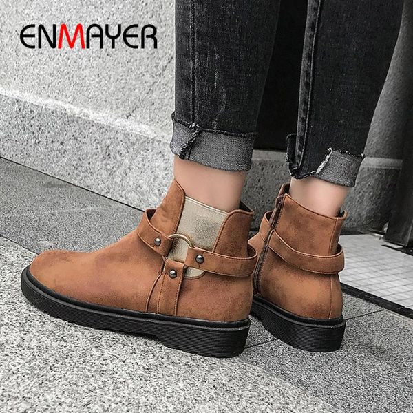 boots enmayer zip basic women winter round toe rubber pu flat with womens ankle spring/autumn black platform
boots enmayer zip basic women winter round toe rubber pu flat with womens ankle spring/autumn black platform
